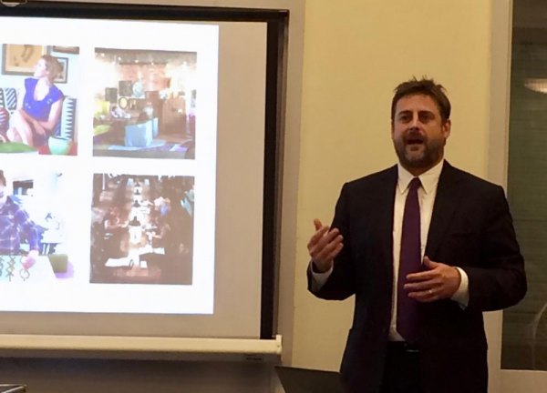 At Last, A Hotel for Roosevelt Island Tim Franzen of Graduate Hotels at the October, 2016, Task Force Meeting